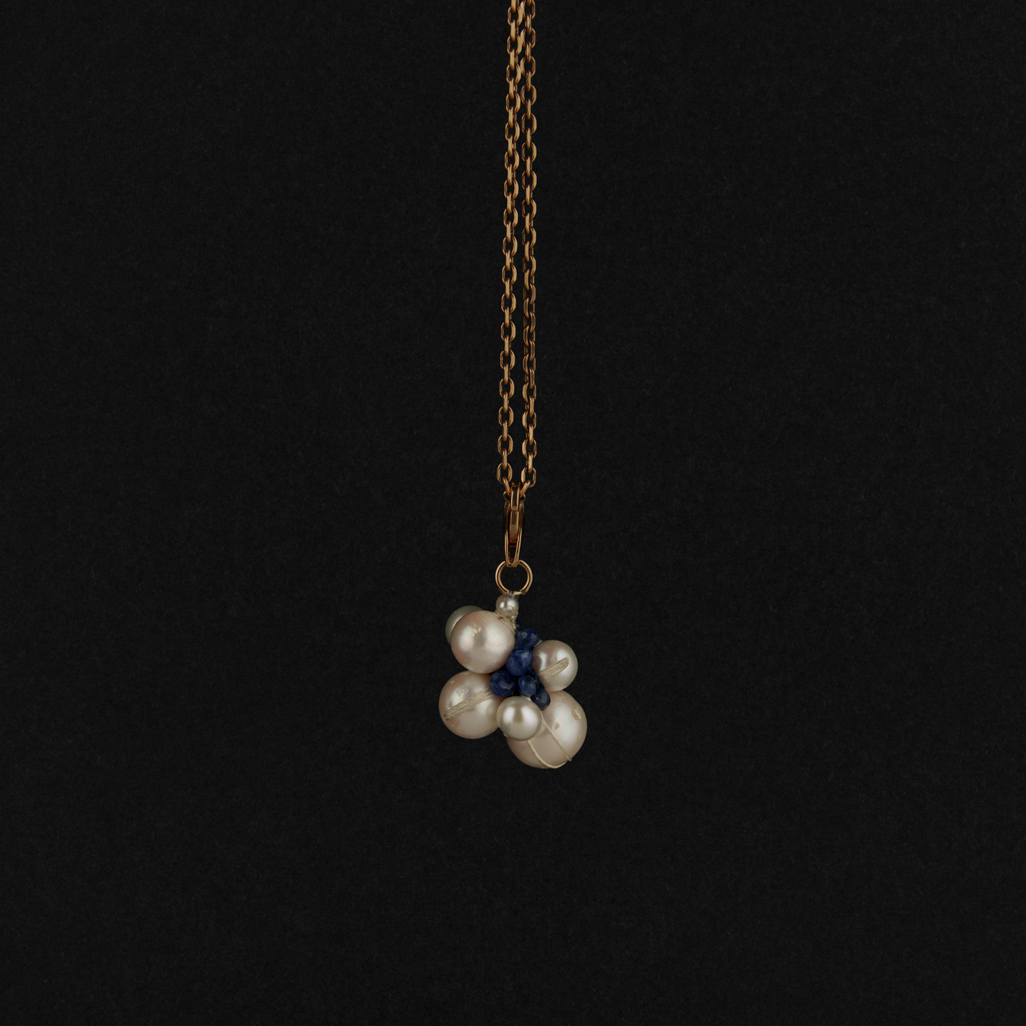 Sapphire Medium Cluster Charm