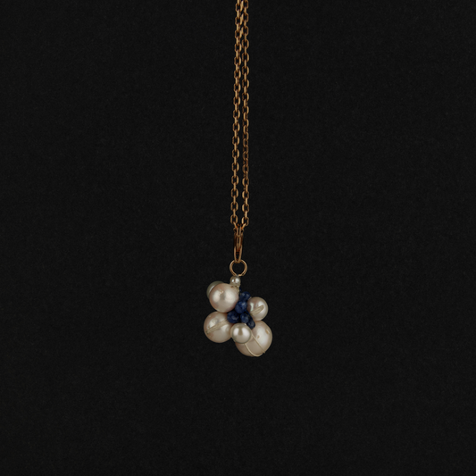 Sapphire Medium Cluster Charm