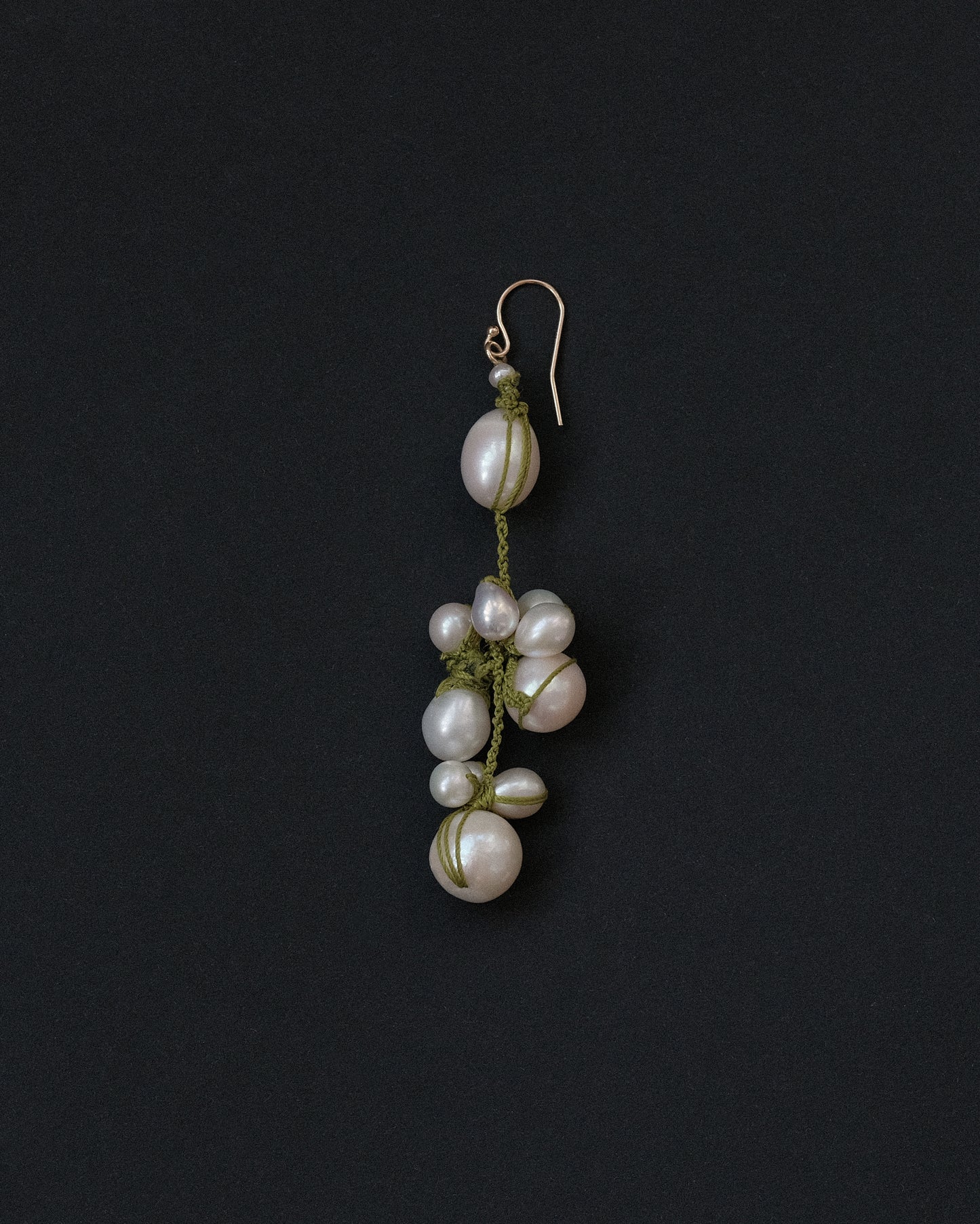 Long Olive Earring