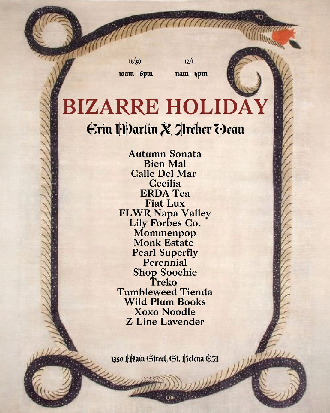 Bizarre Holiday - St. Helena 2024