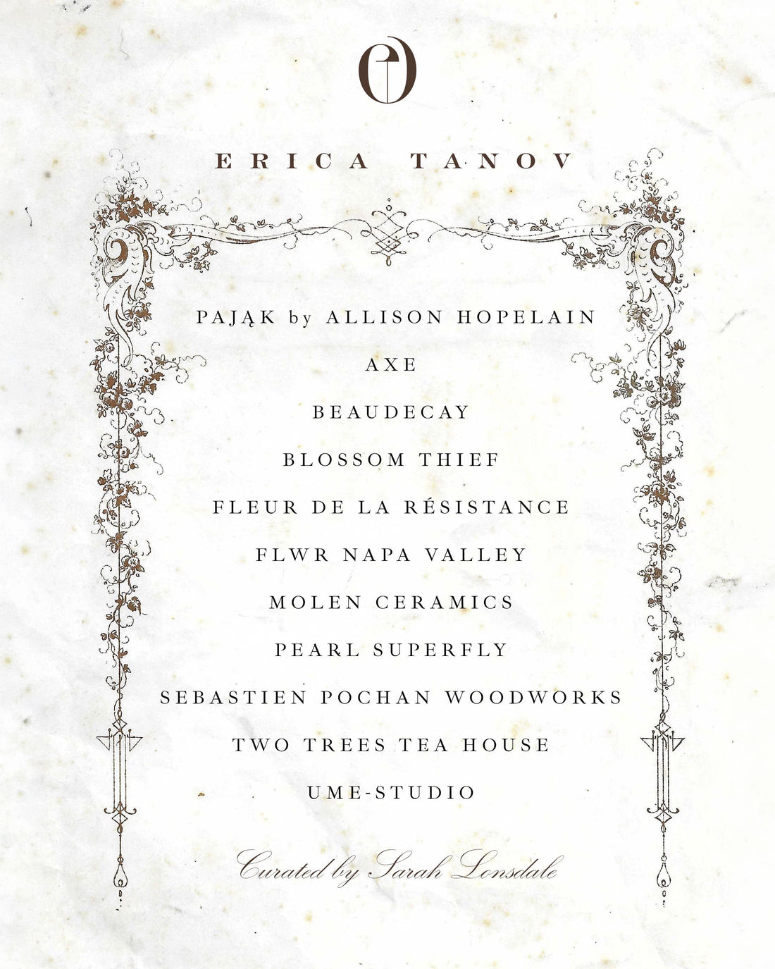 Erica Tanov Holiday Market - Berkeley 2025