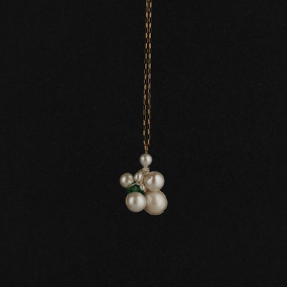 Emerald Round Cluster Charm II