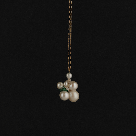 Emerald Round Cluster Charm II