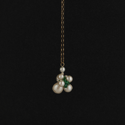 Emerald Round Cluster Charm II