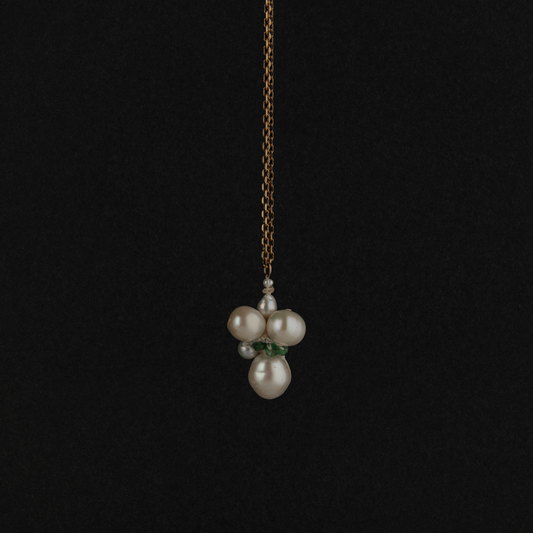 Emerald Cross Cluster Charm