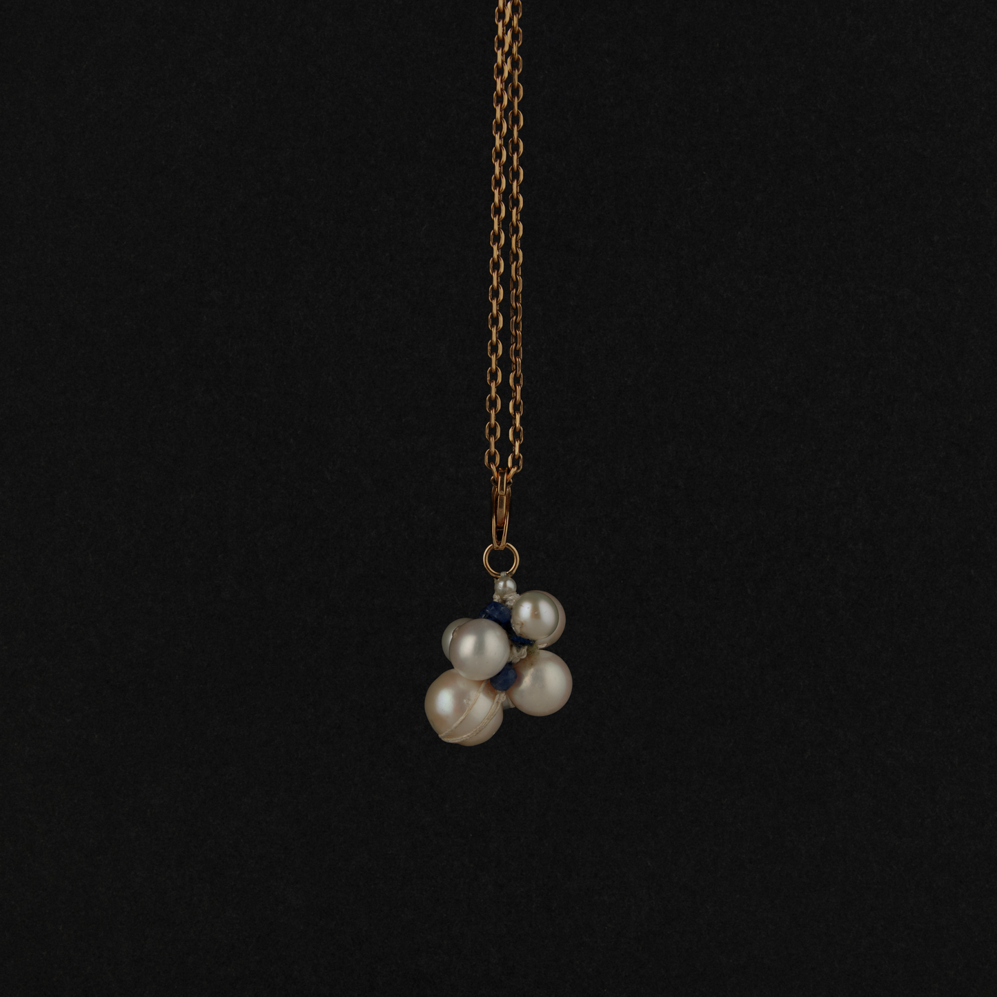 Sapphire Medium Cluster Charm