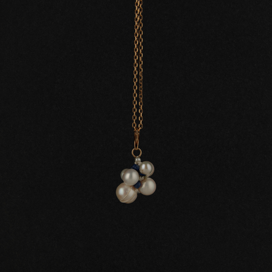 Sapphire Medium Cluster Charm