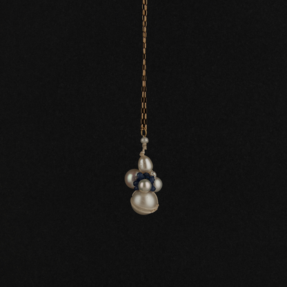 Sapphire Cross Charm