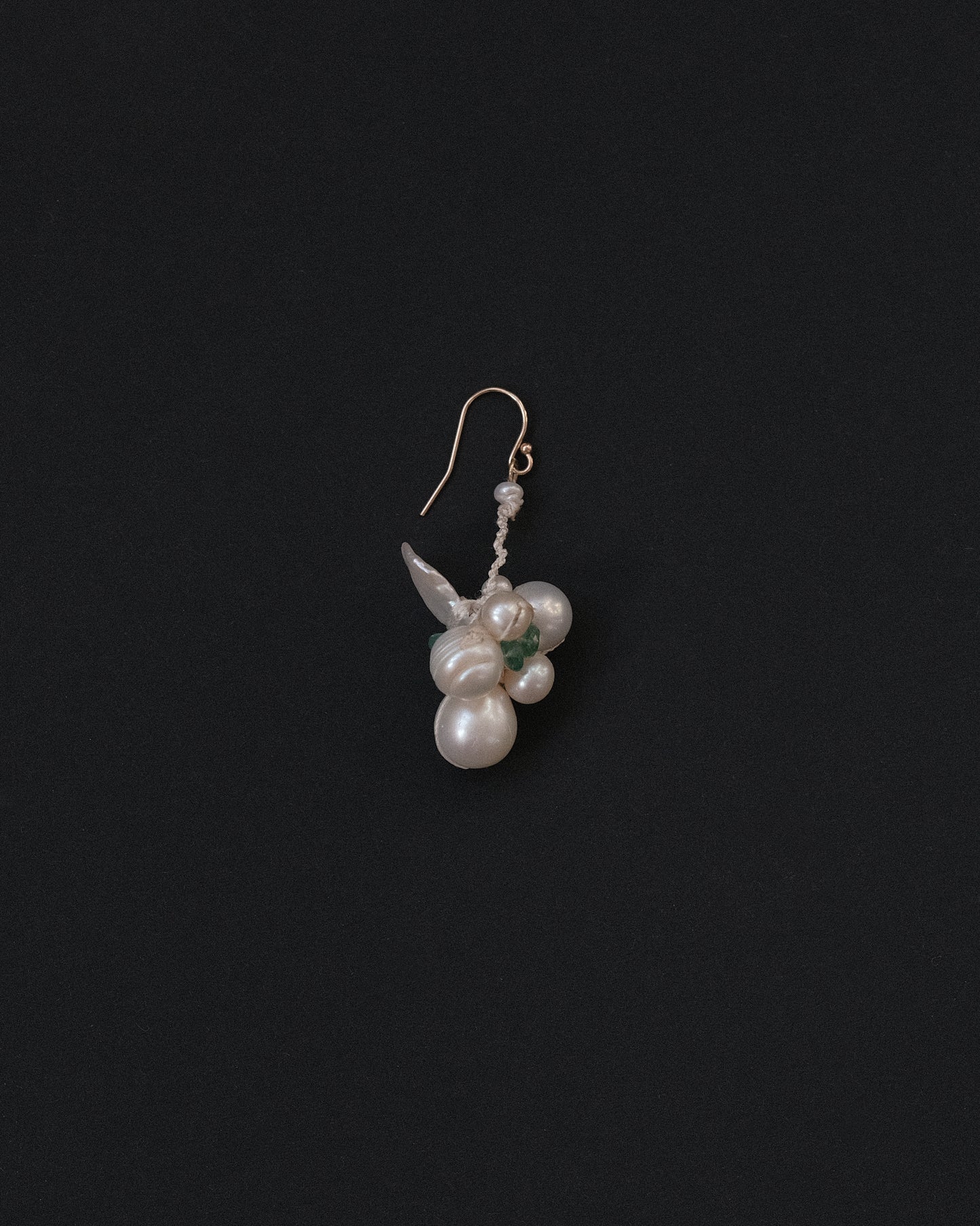 Emerald + Pearl Earring Wing