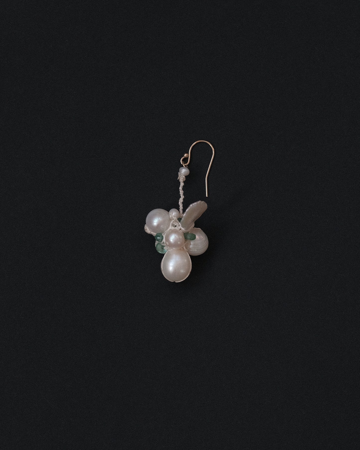 Emerald + Pearl Earring Wing