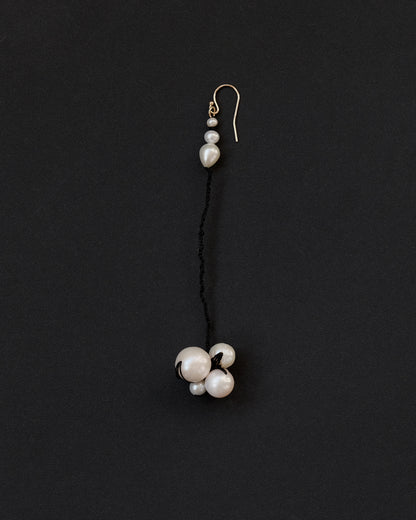Long Black Earring