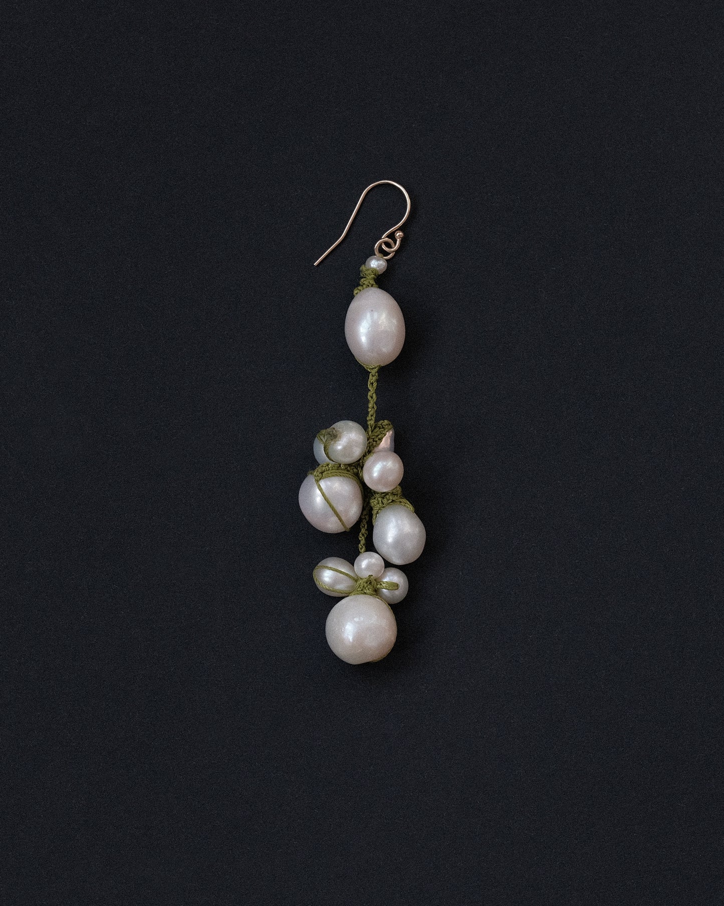 Long Olive Earring