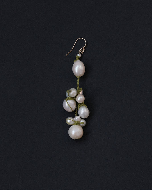 Long Olive Earring
