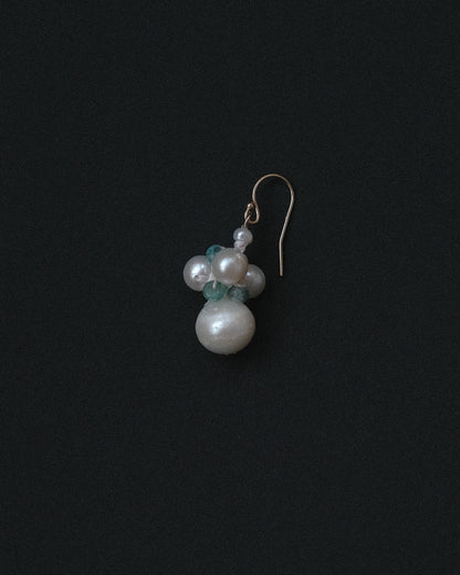 Pearl + Emerald Earring Ball