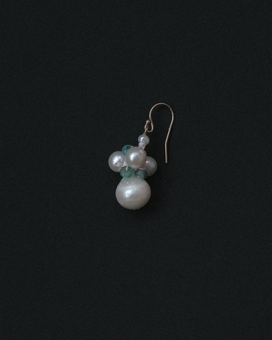 Pearl + Emerald Earring Ball