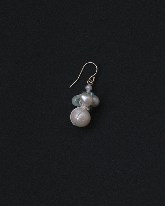 Pearl + Emerald Earring Ball
